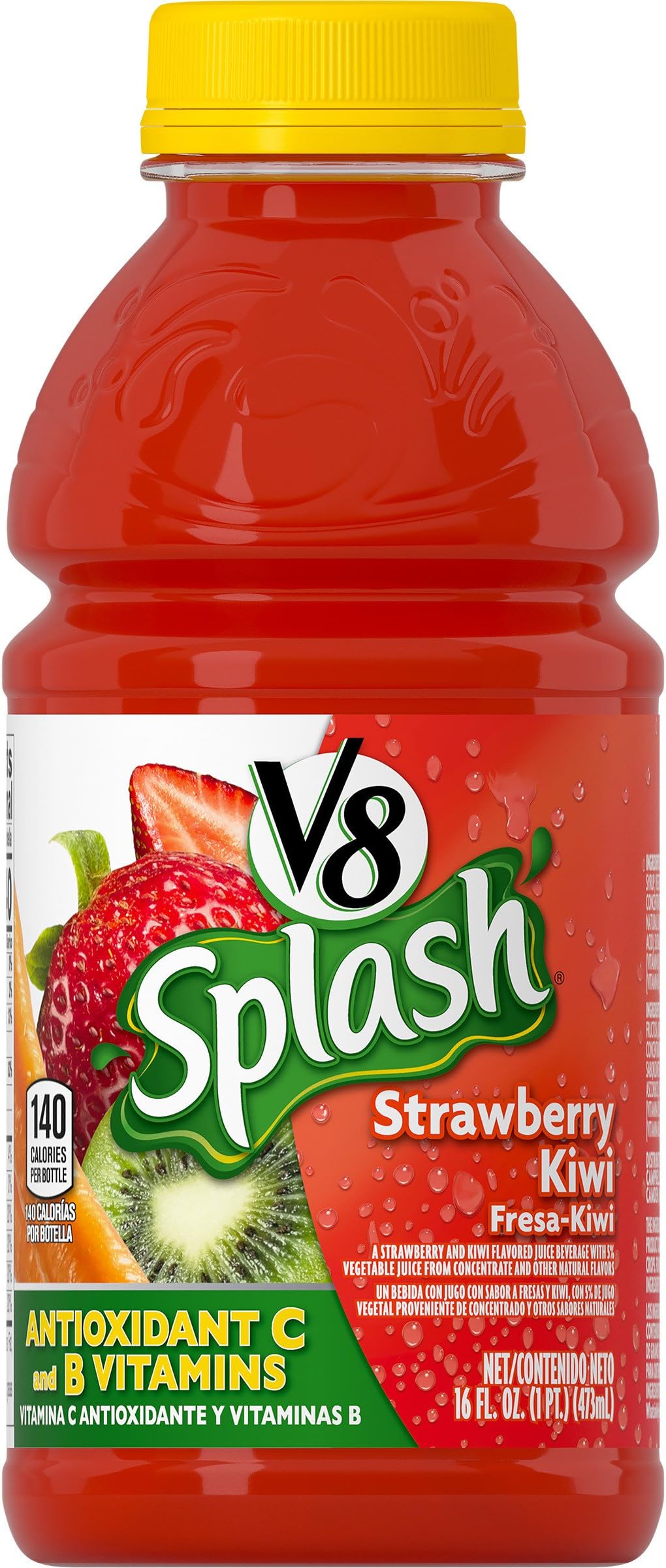 V8 Splash Strawberry Kiwi, 16 oz. Bottle