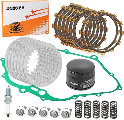 Kit de embrague de servicio pesado placas de fricción Junta de resortes para Yamaha Raptor 660 660R SE edición limitada 2001 2002 2003 2004 2005