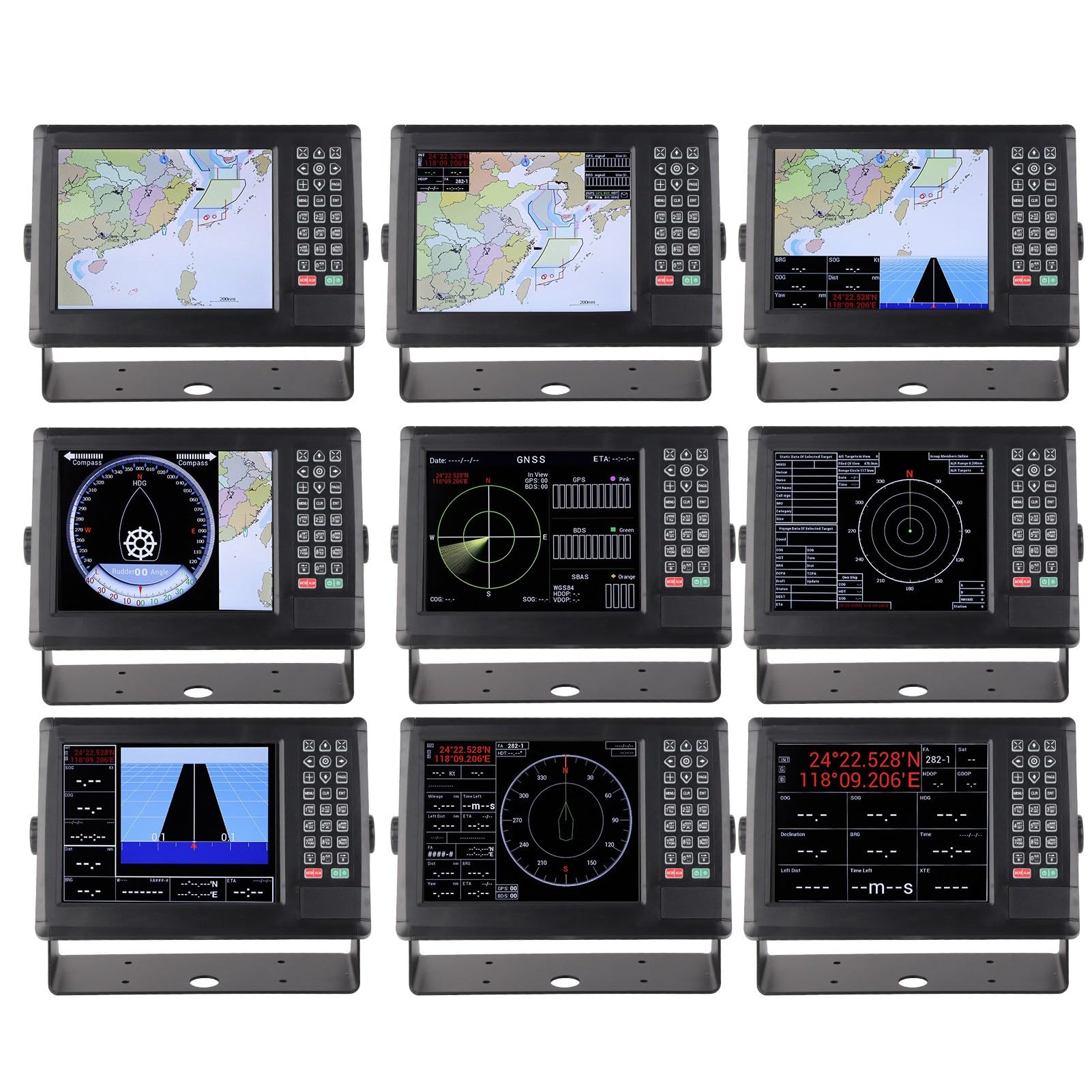 GPSMAP 10,4 Zoll wasserdichtes Marine GPS und Kartenplotter mit 800 x 600 Pixel (SVGA) Auflösung 300 cd/m2 Farb TFT LCD IPX65 AIS Eingangsanschluss
