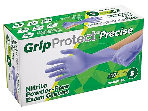GripProtect Precise Nitrile Exam Gloves 4 Mil Chemo-Rated (Small, 100)