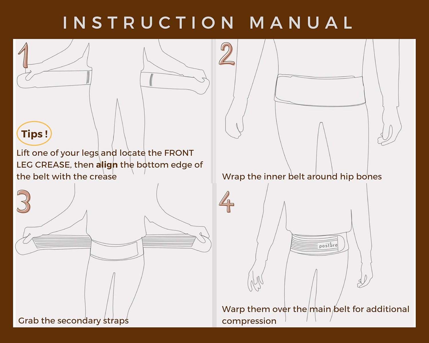 Vriksasana Si Belt for Men and Women That Treat Sciatica, Including Pelvic, Back and Leg Pain Nerve Pain, Stabilize Sacroiliac Joint | Trochanter Brace | Anti-Slip and Pilling-Resistant (REGULAR SIZE)