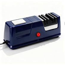 Professional Electric Knife Sharpener for Kitchen 3 Stage 100% Diamond Abrasive Automatic Knife Sharpeners Adjustable Angle Precision Sharpening Commercial Machine Tool with Scissor Knives for Home