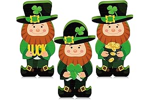 3-Piece Mini Leprechaun Tabletop Figurines