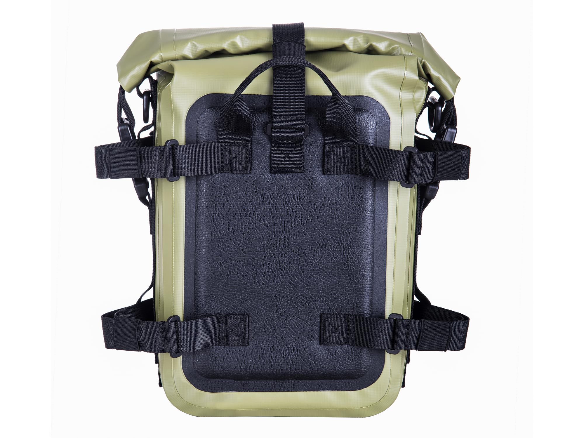 Borsa Paraurti Moto Impermeabile 6L 8L 15LBorse Moto Paramotore con Tracolla Moto Crash Bar Borse Laterali Impermeabili Strumenti Equitazione Accessori(6L PVC Verde Militare)