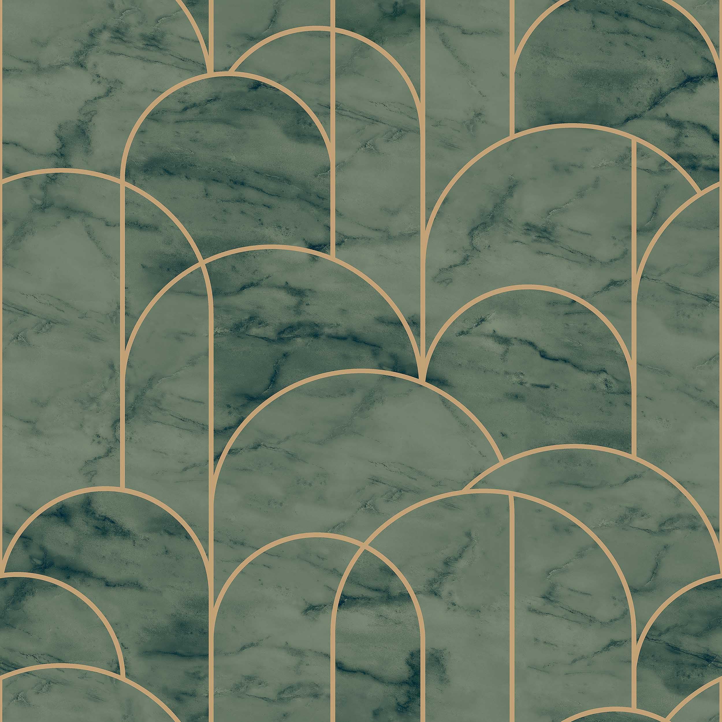 Papier peint motif géométrique pour masquer les imperfections du mur
