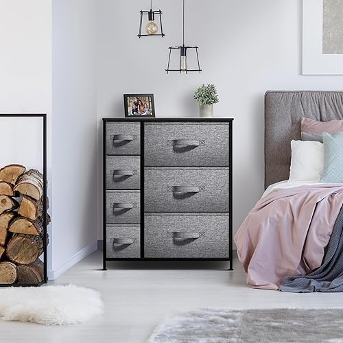 Miniatura 2 de Sorbus cómoda con cajones  Mueble de almacenamiento para dormitorio, pasillo, clóset, organización de oficina  Marco de acero, parte superior de