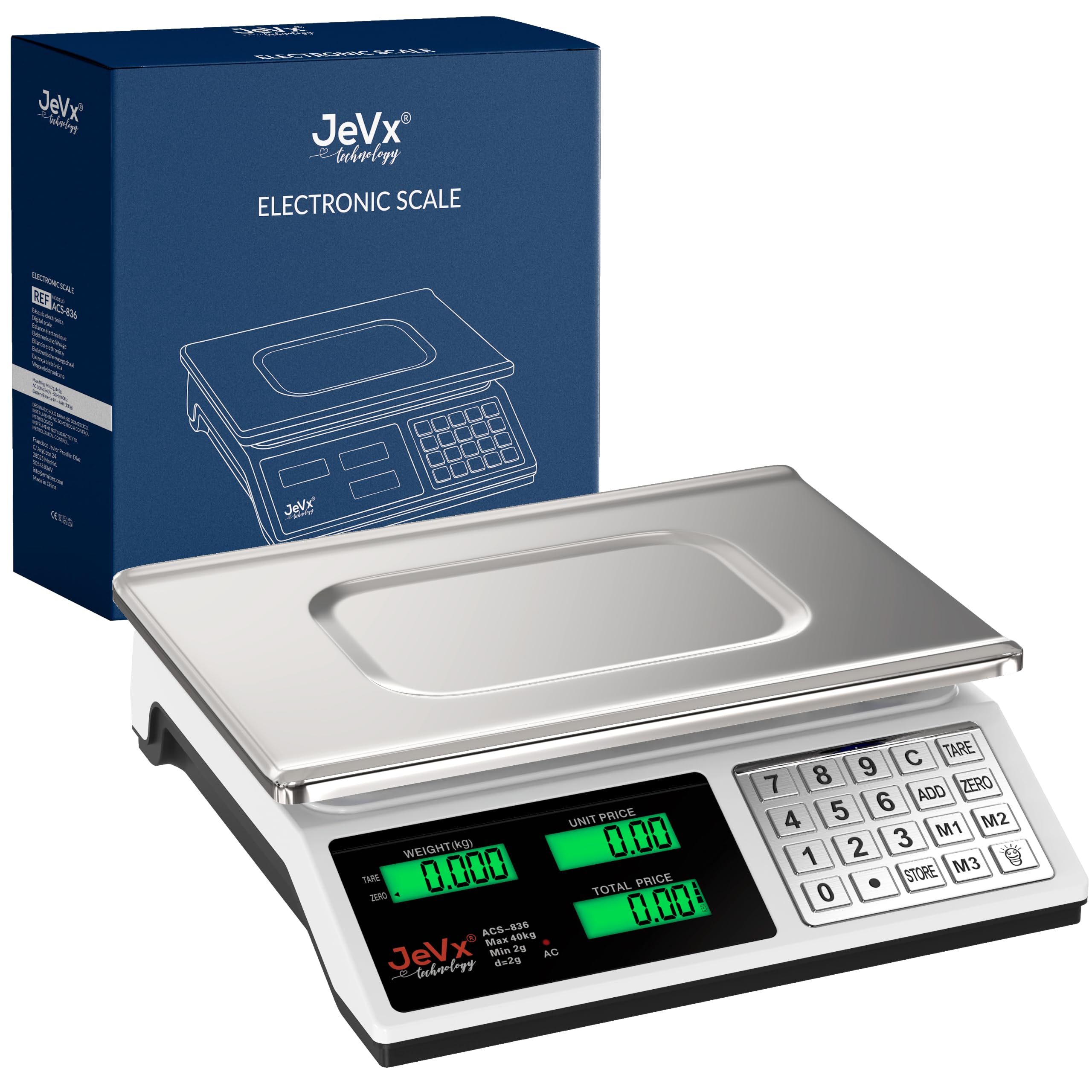 JEVX Bilancia commerciale - Bilancia digitale professionale