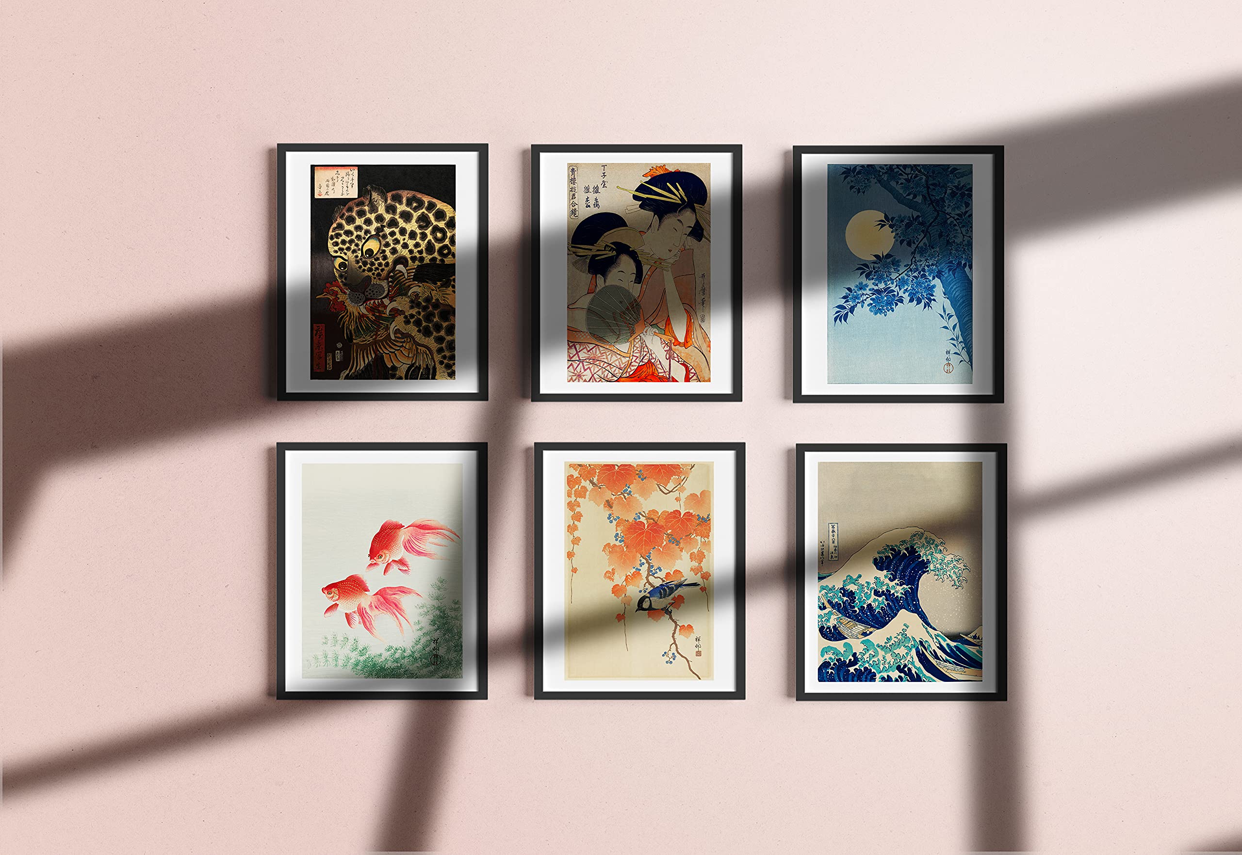 Buy Haus and Hues Asian Art Prints Japanese Art Wall Decor Set of 6