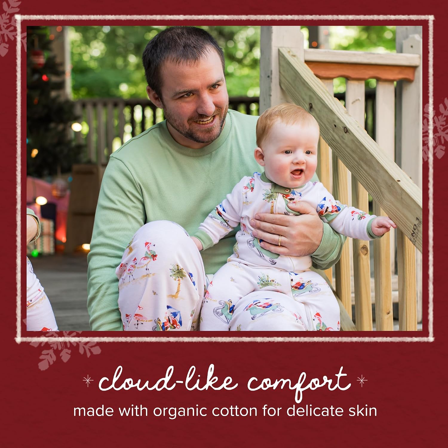 Burt's Bees Baby Matching Family Jammies, Organic Cotton, Holiday Pajamas
