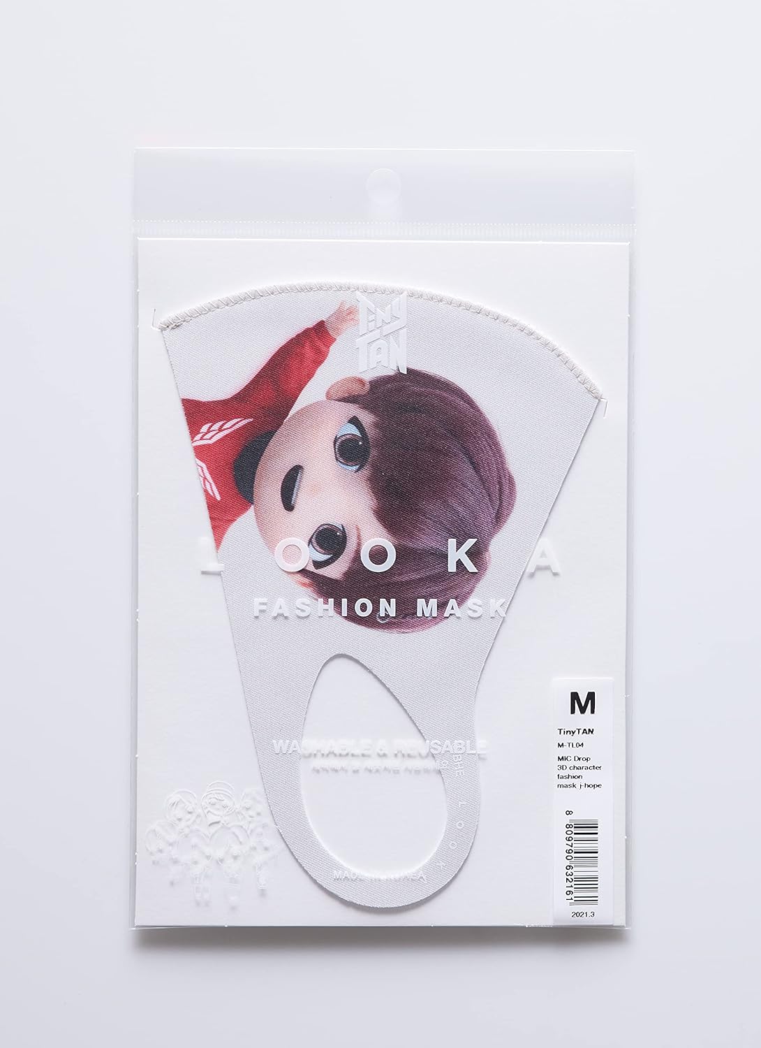 LOOKA TinyTAN inspired by BTS Protective Fashion Face Mask MIC Drop Logo Fashion Mask
