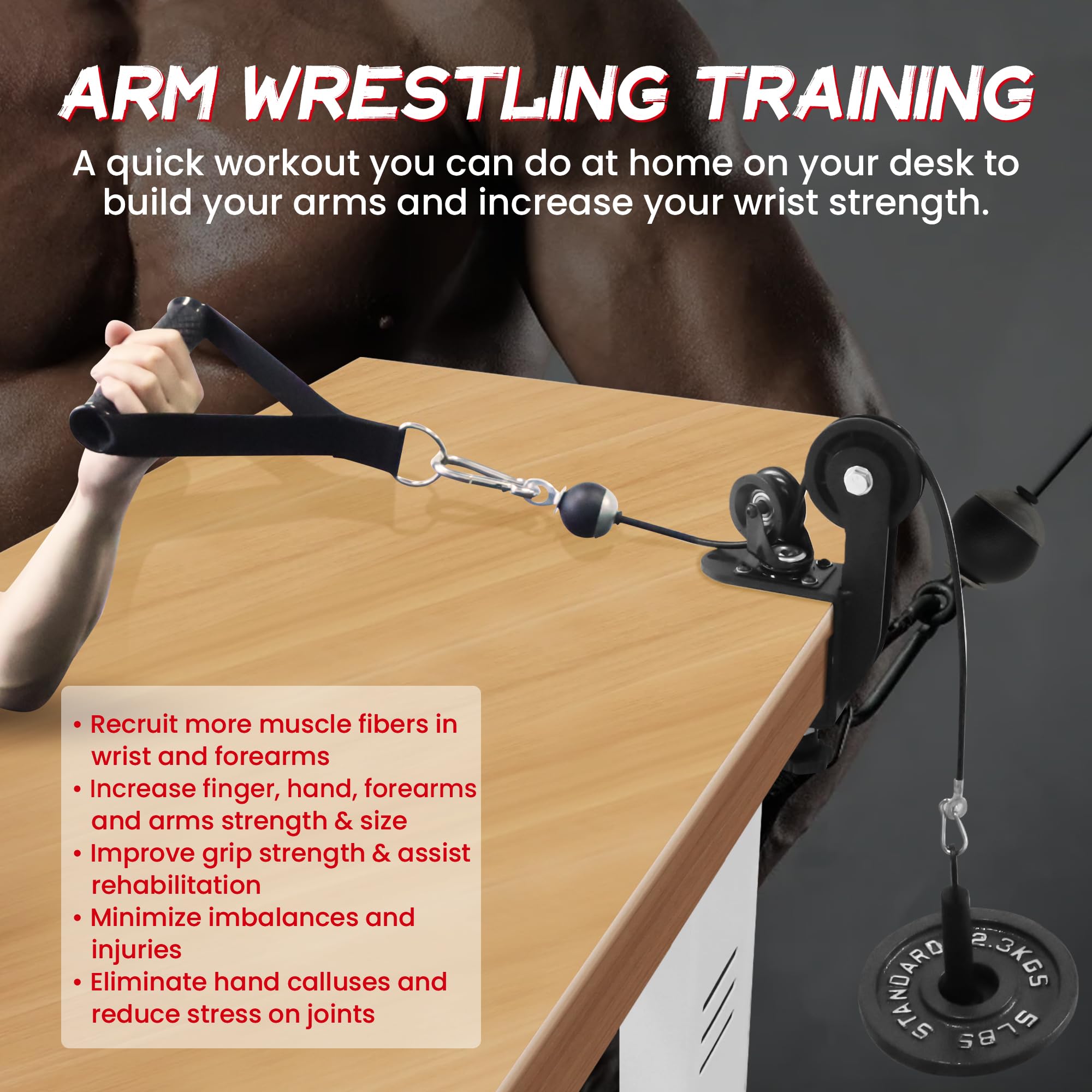 AHTAPFON Équipement D'entraînement à La Lutte Pour Bras - Dispositif De