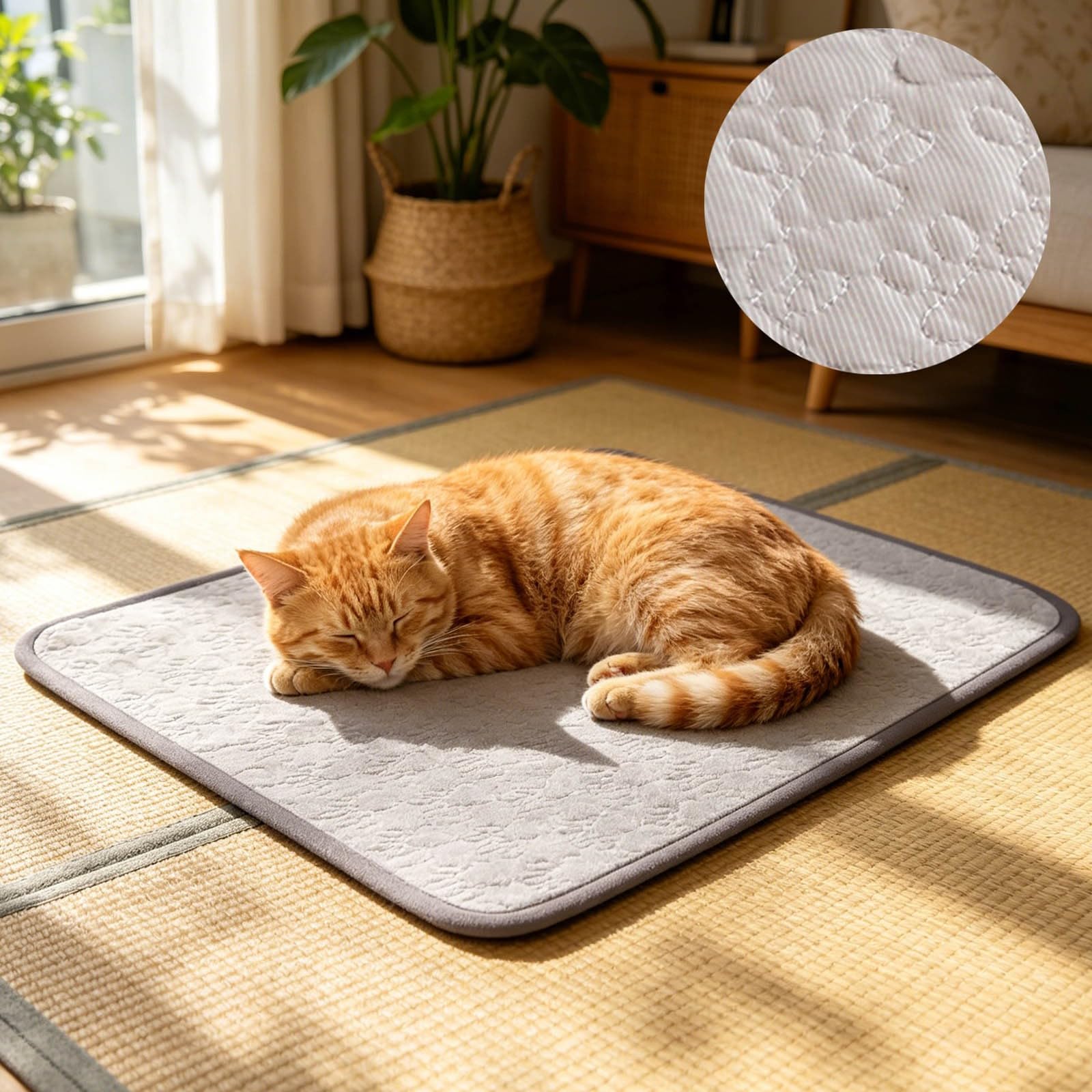 Générique Couverture Autorefroidissante Pliable pour Chiots, Tapis de Refroidissement à Base d'eau, pour Jardin, Balcon, Plage, Voyage et Été
