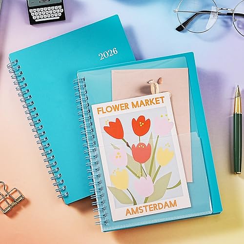 Vista 16 de Agenda 2026 – Agenda 2026, enero 2026 a diciembre 2026, 6.3 x 8.4 pulgadas, agenda 2026 semanal y mensual, pestañas coloridas, cubierta de Negro