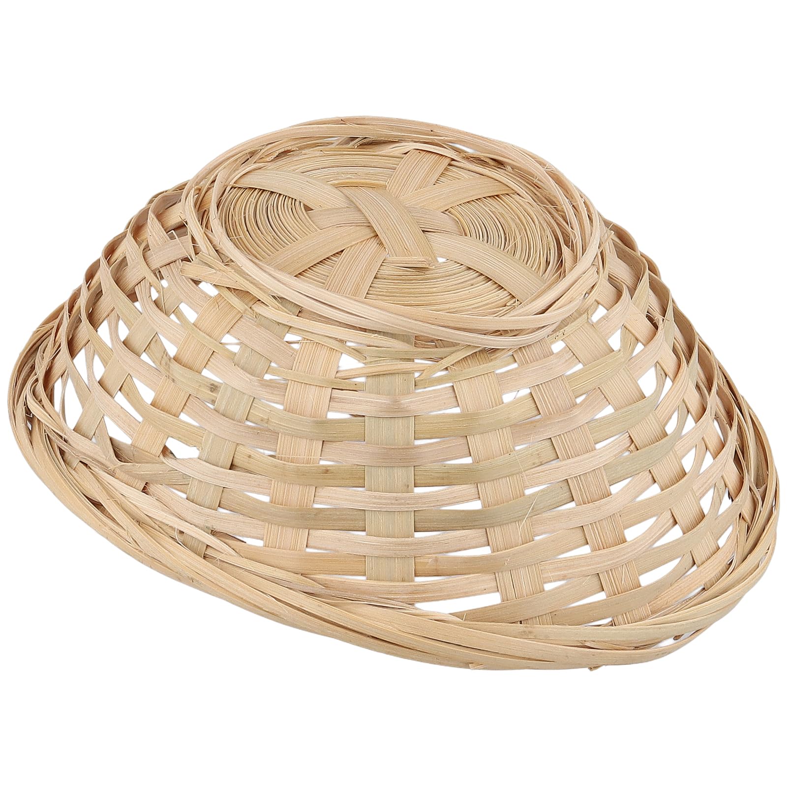 Lot de 15 paniers à pain ovales en bambou 18 x 14 cm, paniers à pain pratiques tissés pour le stockage des aliments