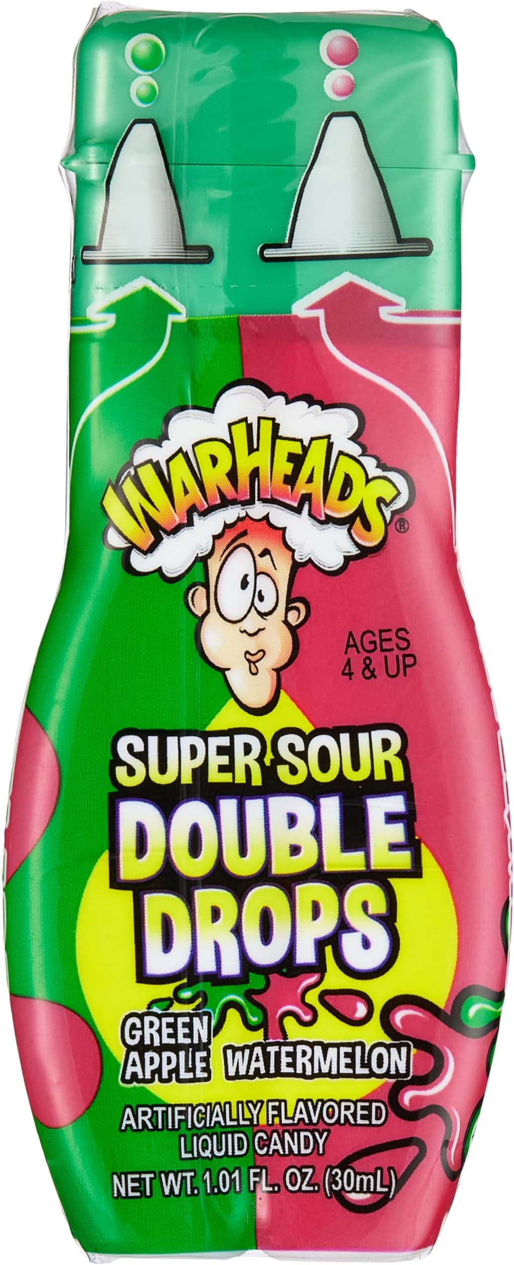 WARHEADS SUPER SOUR DOUBLE DROPS ASSORTED FLAVOUR 1.01fl. oz. (30ml)