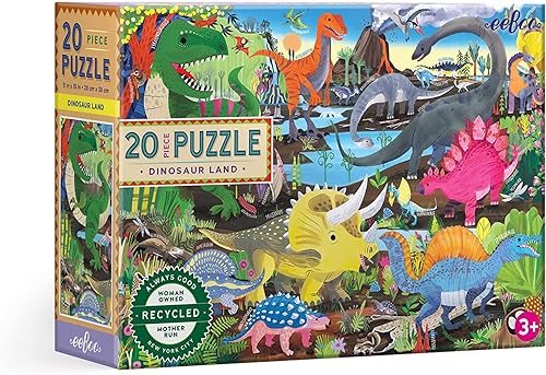 Miniatura 9 de eeBoo: Vehículos rompecabezas de 20 piezas para niños, fomenta la coordinación ojo-mano, habilidades motoras finas y problemas de amoro, 15 x 11