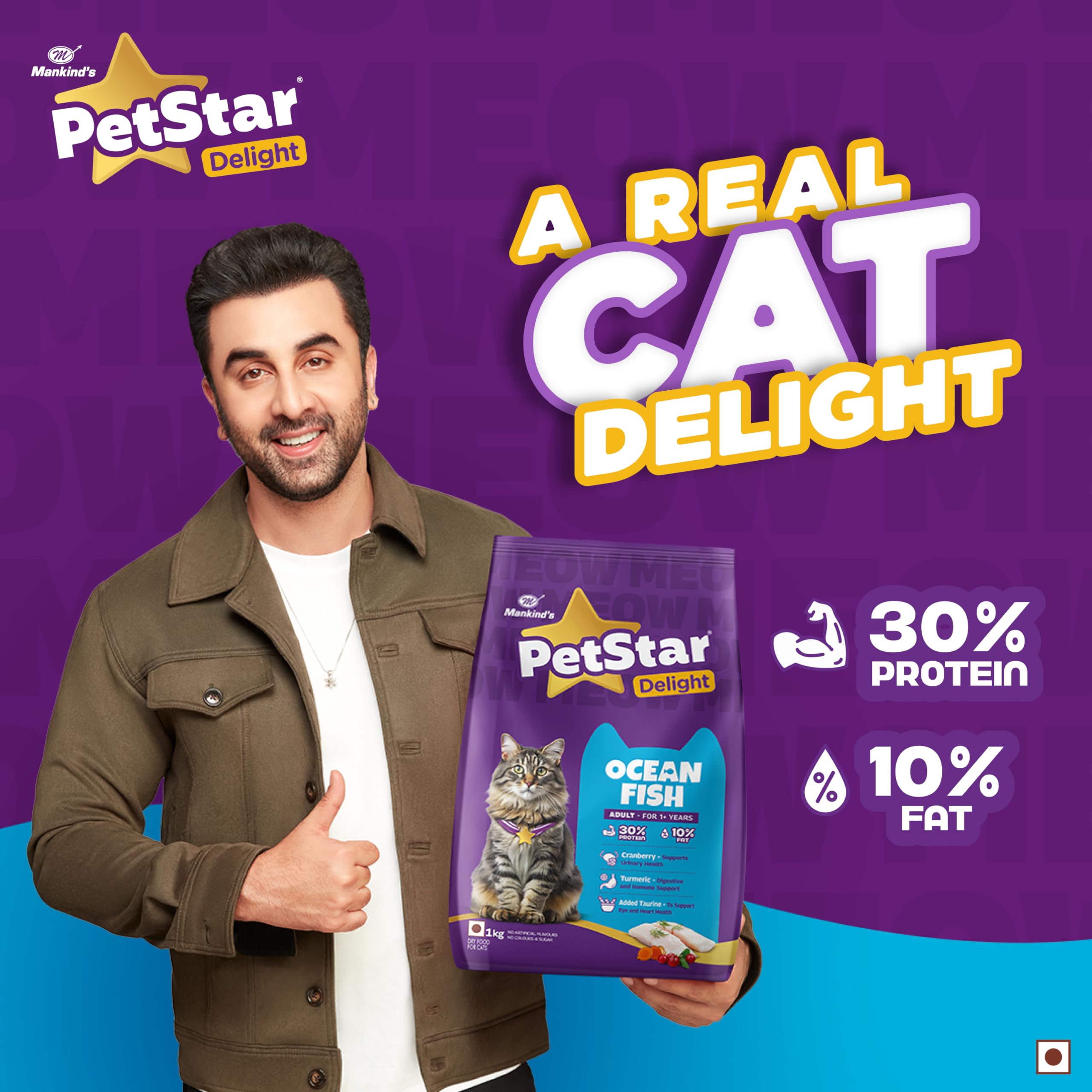 Mankind PetStar Adult Cat Food - Ocean Fish Flavour (400g) | Complete Nutrition with Taurine & Omega for Urinary, Digestive & Heart Health 2