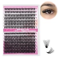 Vista 52 de FADLASH Pegamento de pestañas en racimo negro para extensiones de pestañas DIY, pegamento de pestañas impermeable de secado rápido de 2-3 segundos