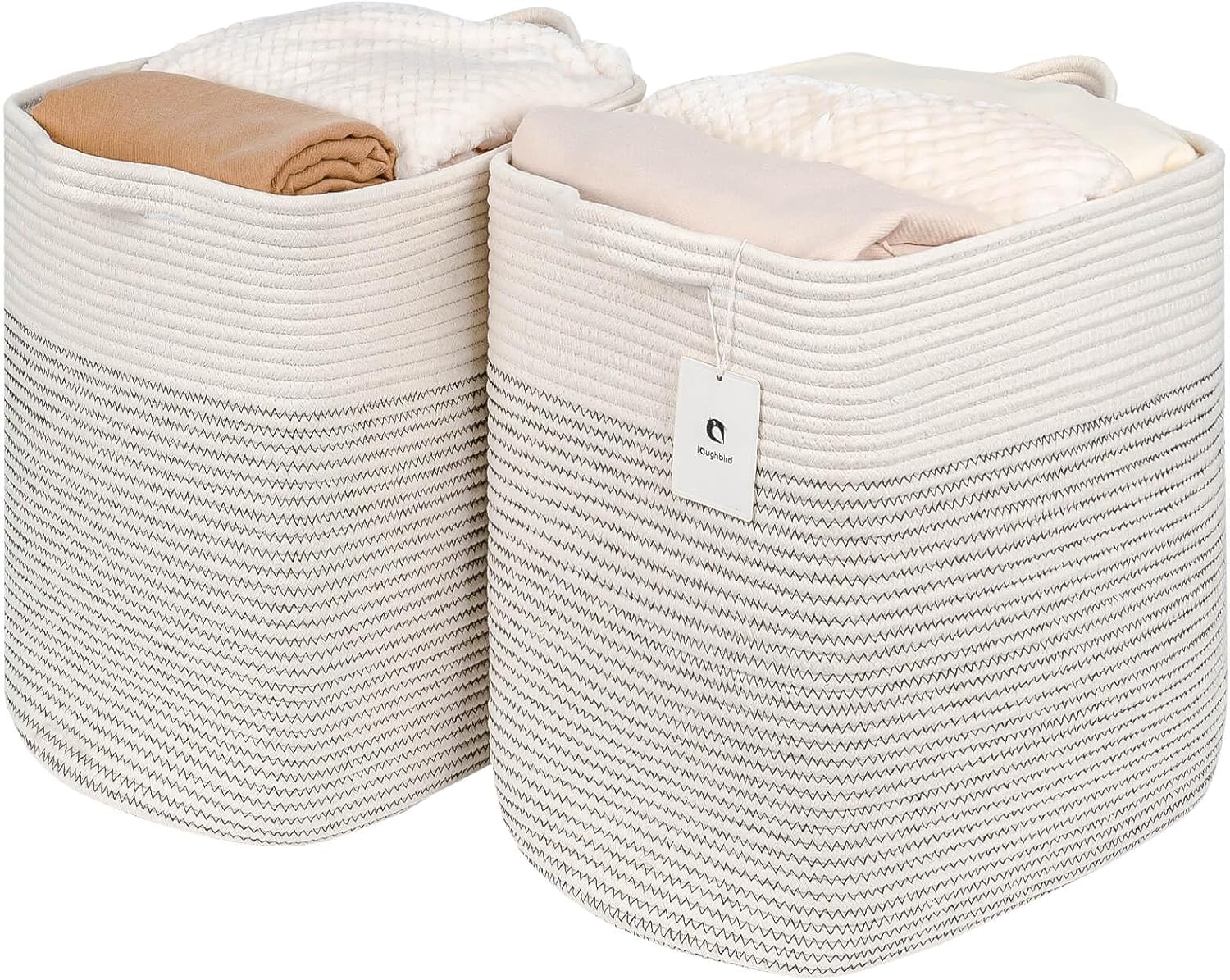 Laughbird Hampers for Bins Large Blanket Basket,Storage