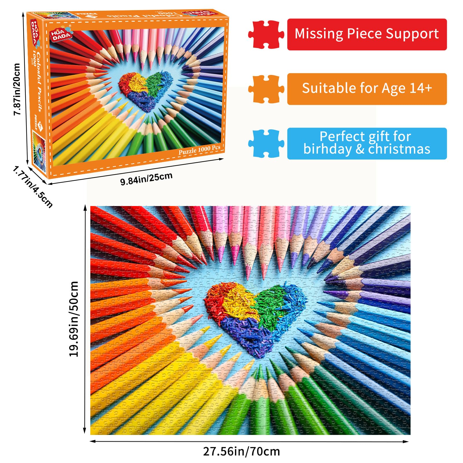 MOJIGE Jigsaw Puzzles for Adults 1000, Puzzles for Adults Challenging Puzzles - Image 2