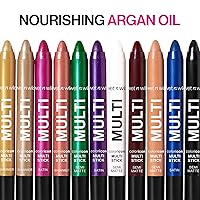 Vista 72 de wet n wild Color Icon MultiStick - Sombra de ojos en crema, maquillaje multifuncional, café oscuro (Cheat Day)