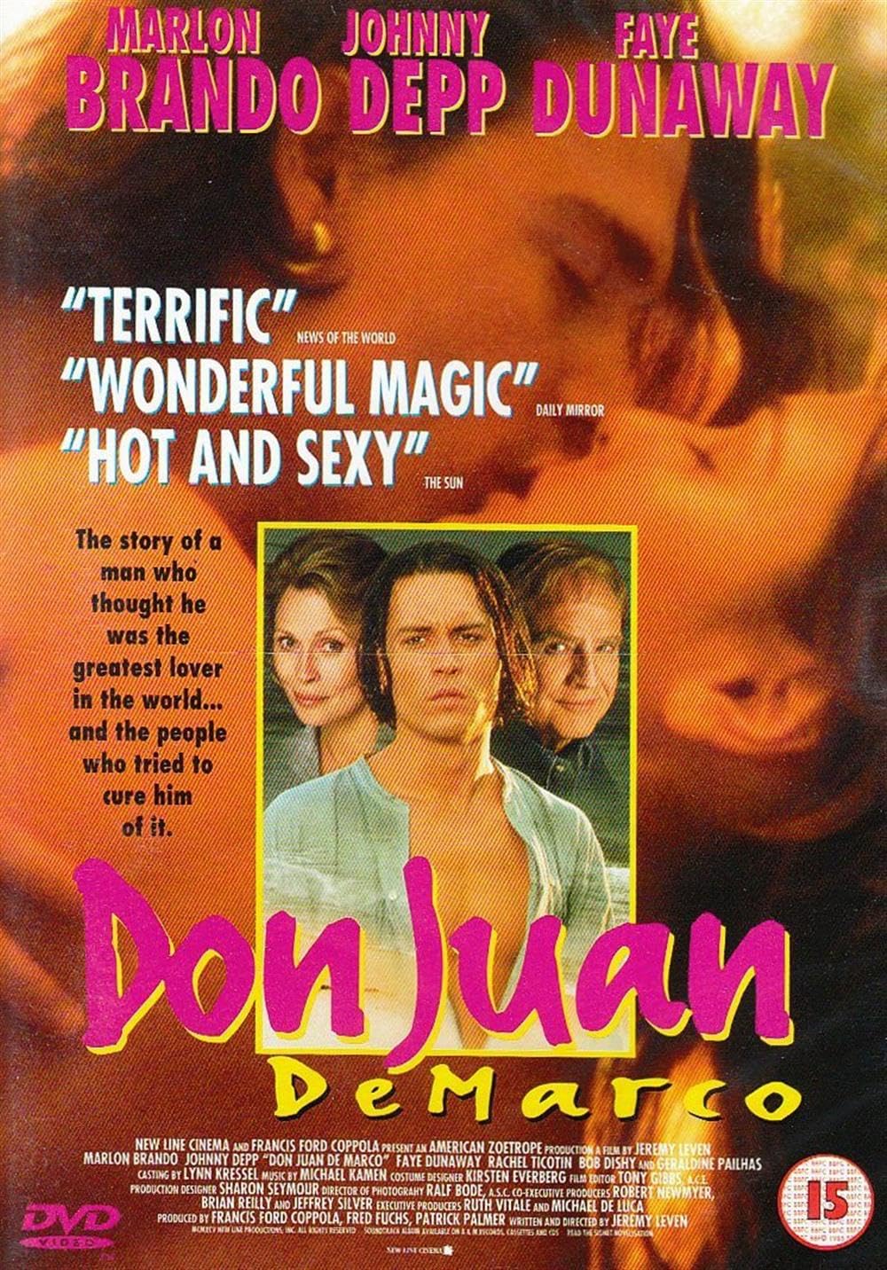 Don Juan De Marco (DVD, 2001) Marlon Brando, Johnny Depp (DIR) cert 15