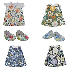 Xunwa Baby Doll Clothes for 18 Inch Dolls,Floral Clothing and Shoes for 17-18 Inch Girl Doll