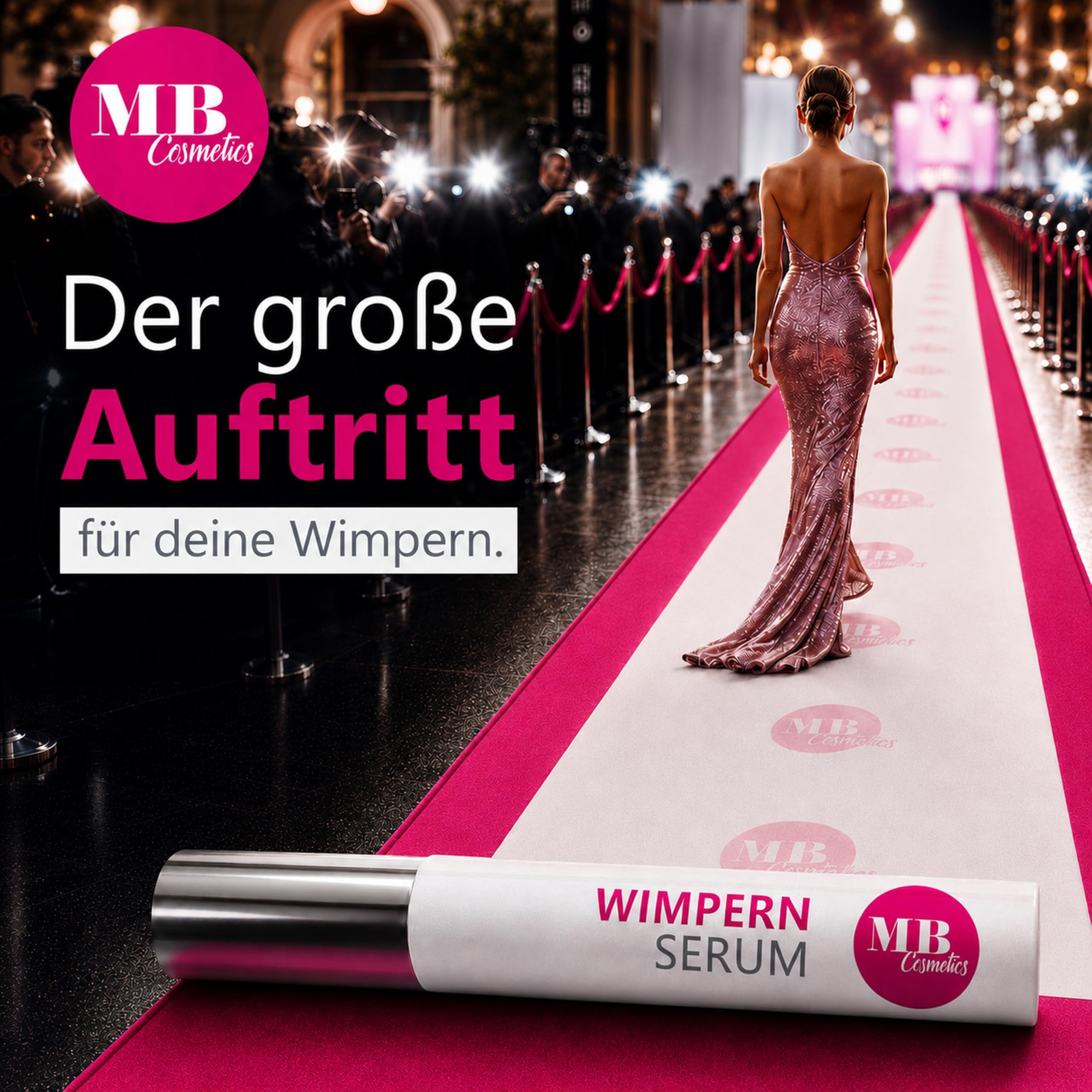 Testsieger 2025: Hormonfreies Wimpernserum 10ml mit Hyaluron, Kollagen, Peptiden, Weizenprotein – Wimpernserum ohne Hormone schützt und kräftigt die Wimpern. Mit Aloe-Vera, Ginseng und Panthenol.