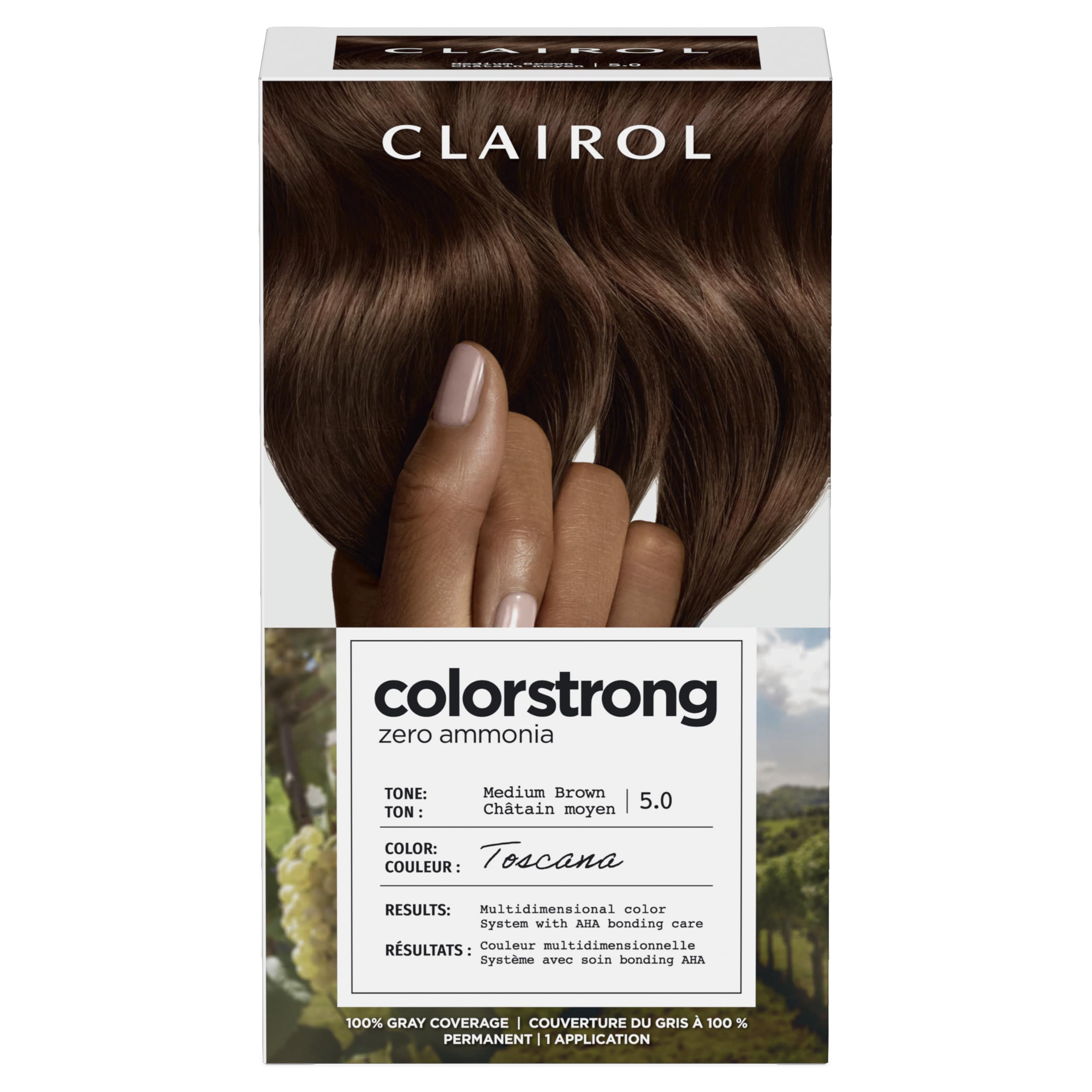 Clairol Colour Strong Permanent Hair Dye - 5.0 Medium Brown