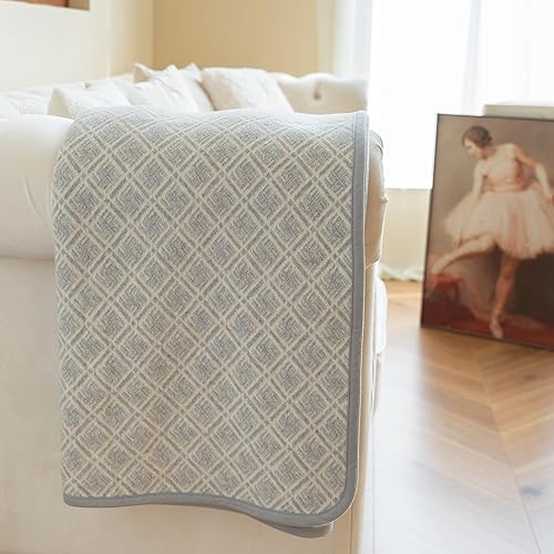 Miniatura 6 de ACUSHLA Manta de lana merina, suave, cálida, gruesa, lavable, para cama grande, para camping, exteriores, viajes, para todo tipo de clima, color