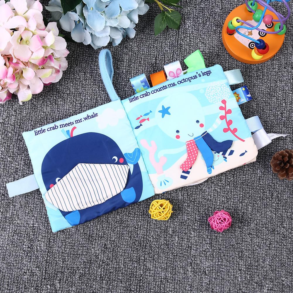 Generic Infant Cloth Book Cute Cartoon Pattern Learning Wear Resistant Educational Toy for Early Education, Infant Toy, Cloth Material (#1)