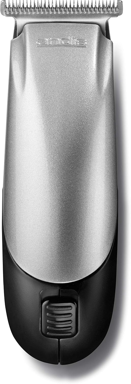 Andis 24870 Trim 'N Go Cordless Beard/Hair Trimmer Kit for Beard, Mustache, Stubble, Ear & Body Grooming – Close Cutting T-blade Zero Gapped - Black/Silver, 14-Piece