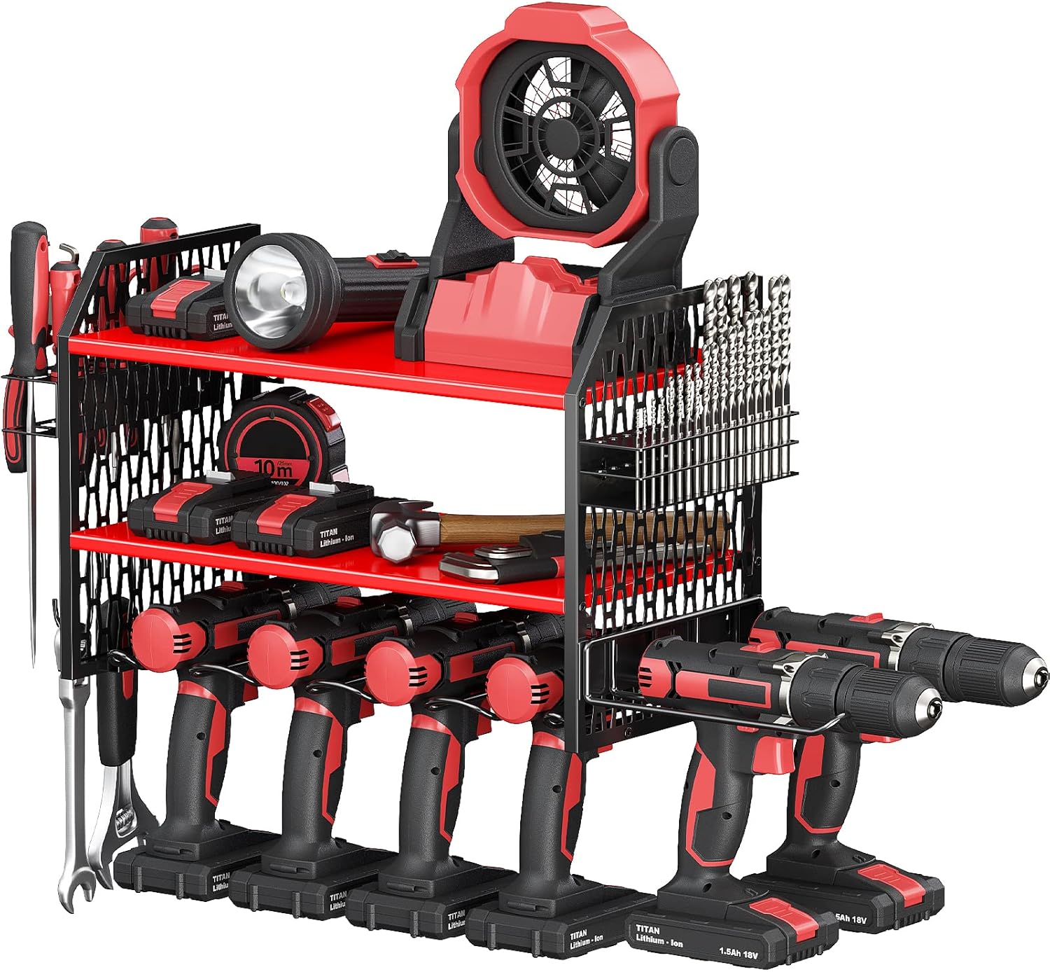 VOPEAK Power Tool Organizer, Drill Holder Wall Mount, Power