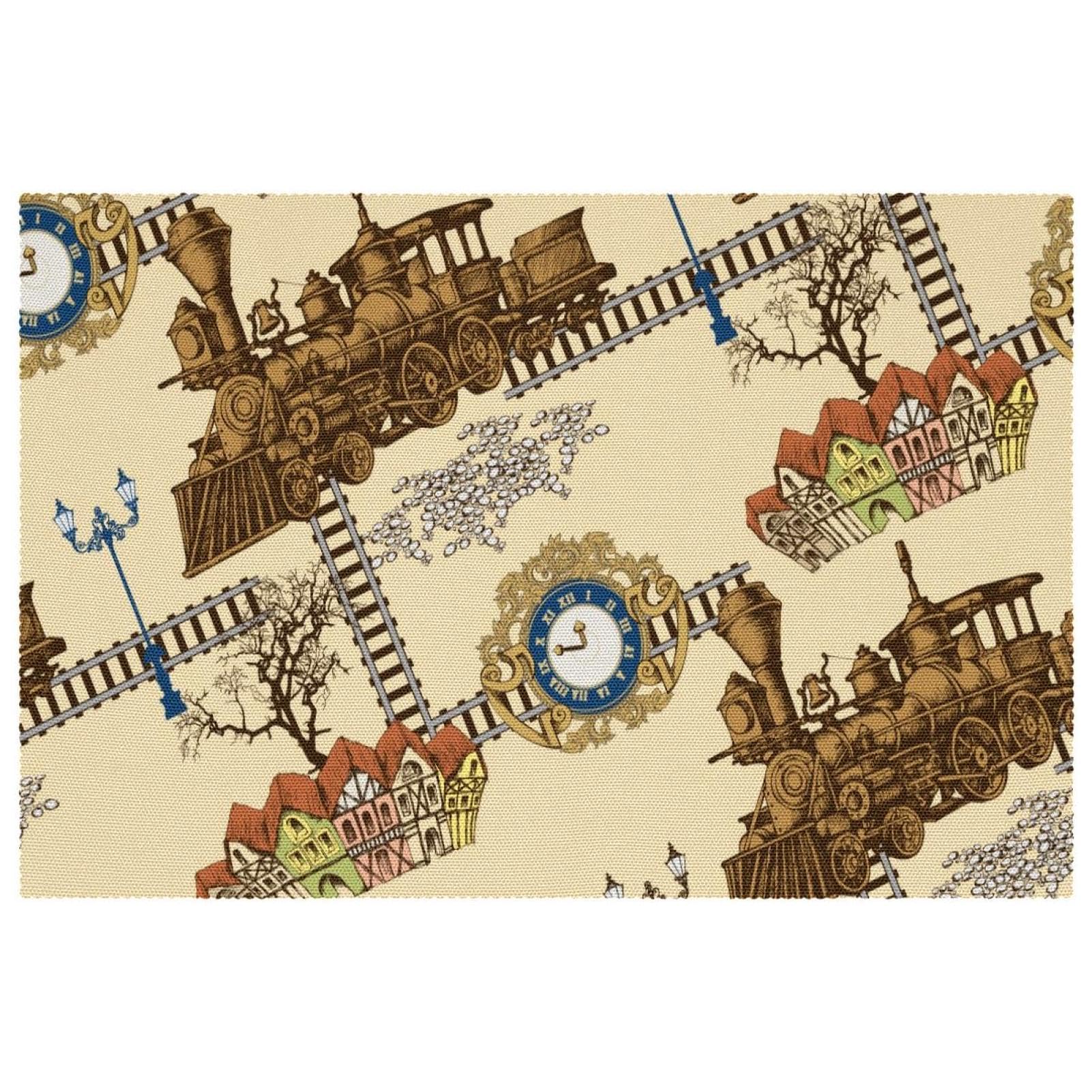 Sets de table vintage antidérapants pour un dîner rétro chaleureux en famille
