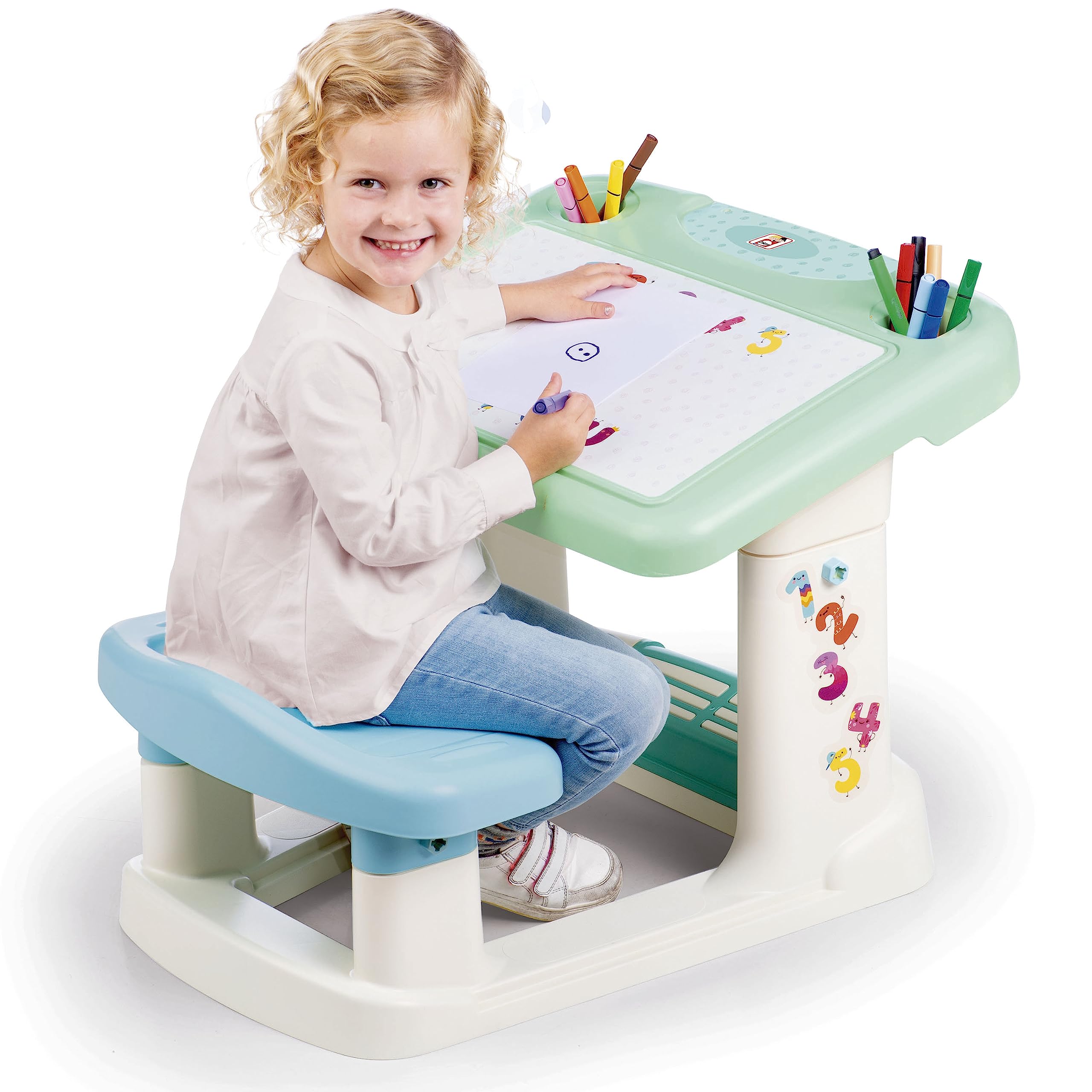 Chicos - Mi Primer Pupitre Activity Escritorio Infantil con Gran Superfície de Trabajo y Compartimentos para Guardar Objetos, A Partir de 24 Meses (51053)