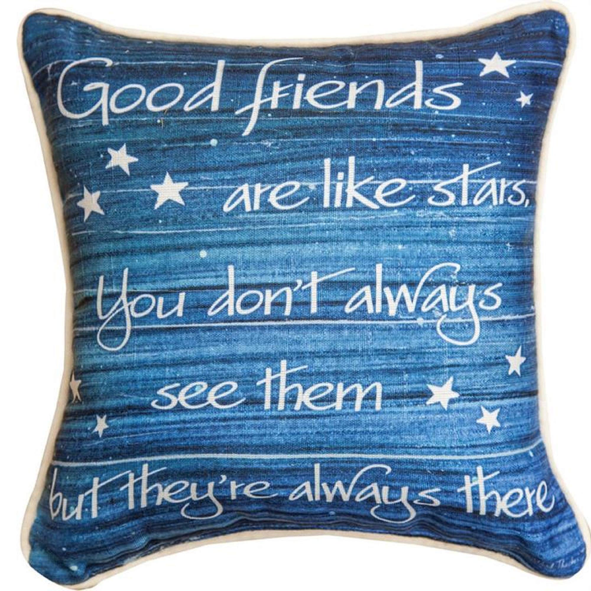 Aeiniwer Manual Good Friends are Like Stars. -KT2-12 Dye Pillow