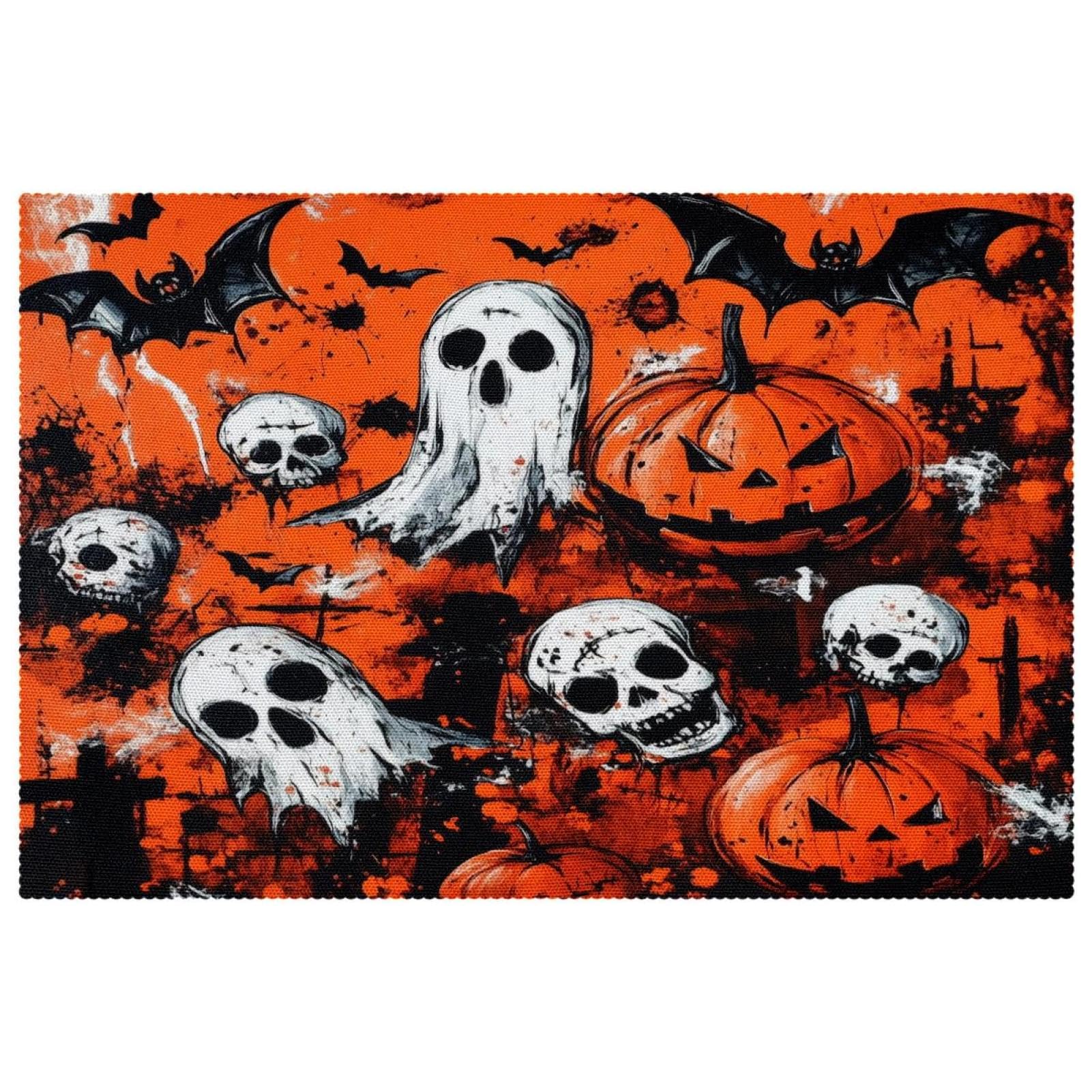 Set de table Halloween antiderapant lot de 6 pieces 45cm