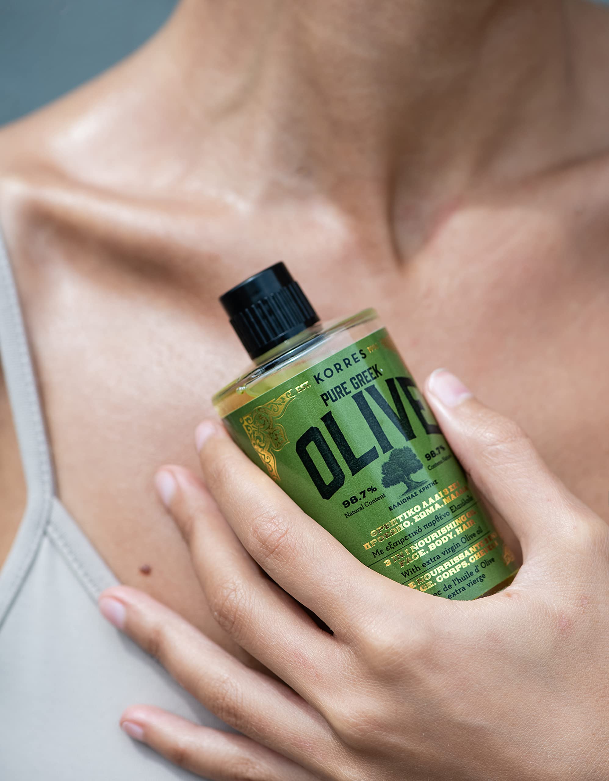 KORRES Olive Nährendes 3in1 Öl für intensive Feuchtigkeit, dermatologisch getestet, vegan, 100 ml