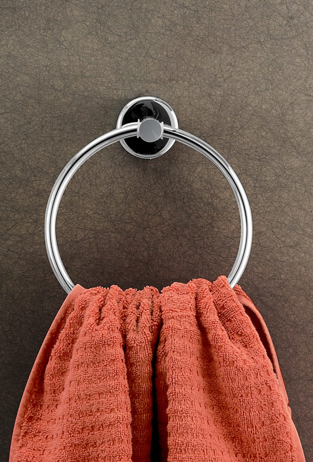 Bathroom Towel Holder Polish Towel Ring For Hand Towel Holder -Towel Hanger & Towel Rings,17cm Towel Holders For Bathrooms By Javaid Sons International (Stainless Steel, Chrome)