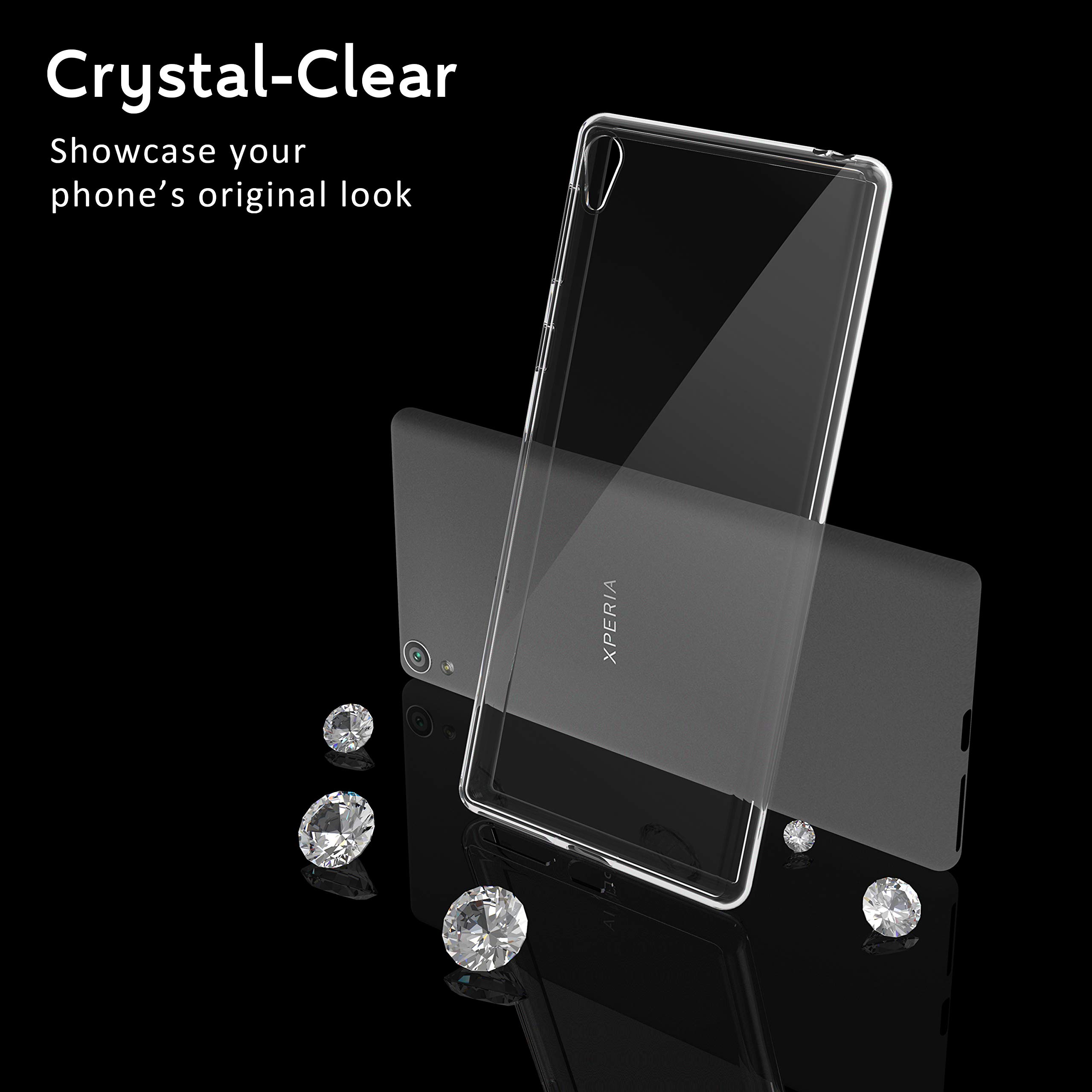 Coque Sony Xperia E5 - TPU Souple Transparent Anti-Choc - Marque Novago - Neuf