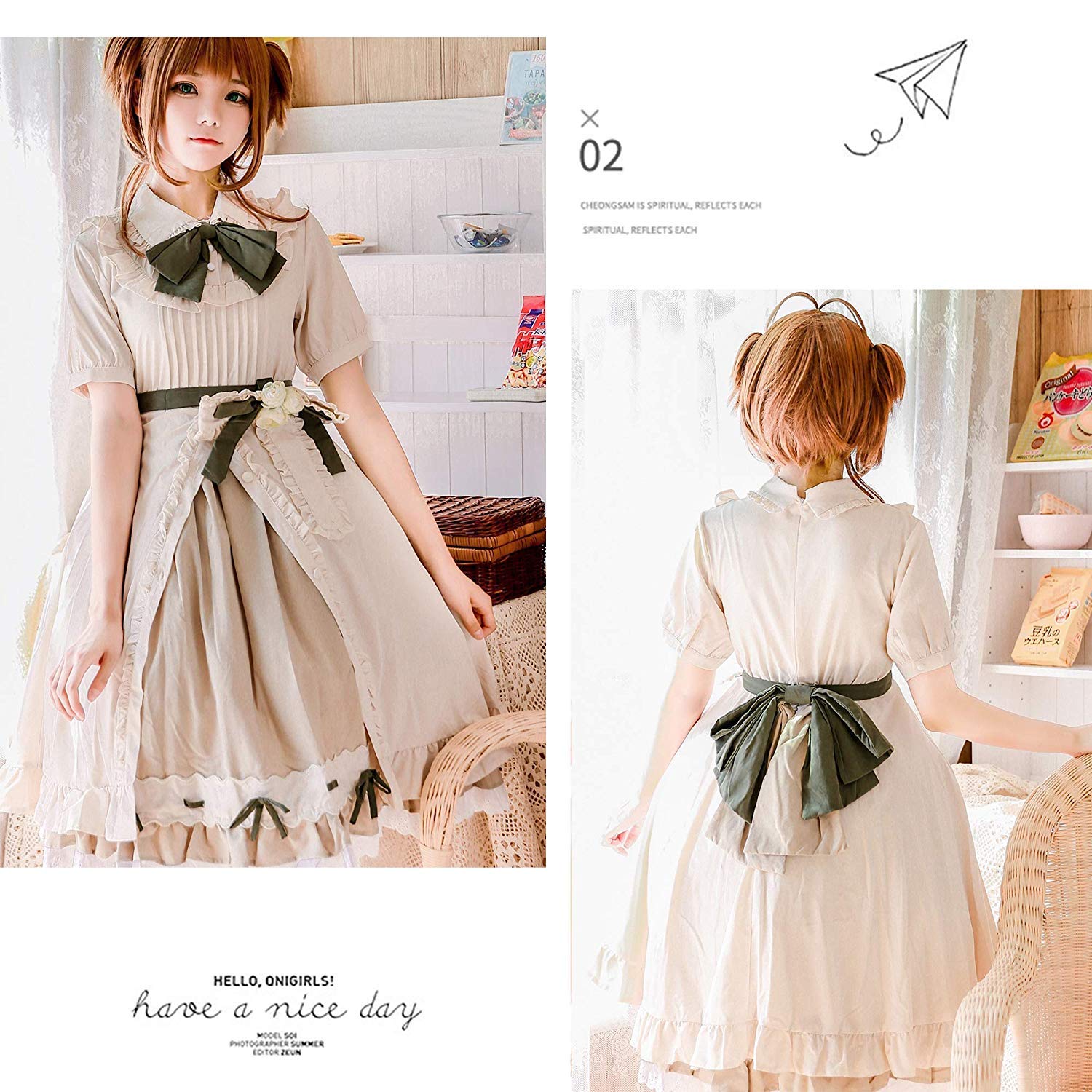 Amazon | Summer Shop[サマーショップ]ワンピース ロリータ ワンピース  