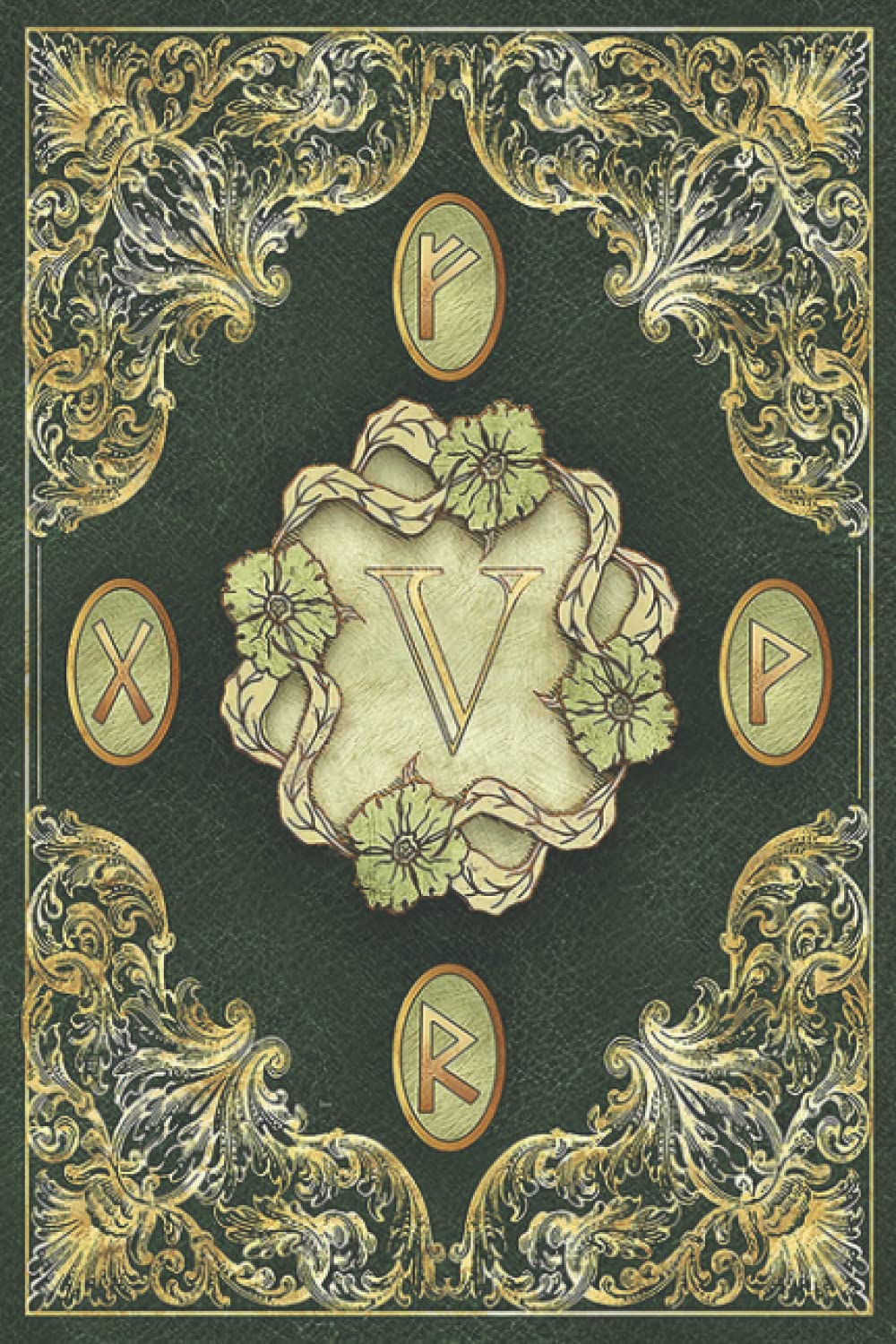 Rune stones: Lined Notebook - 120 pages - Magic Witchcraft Book (Magical English Notebooks)