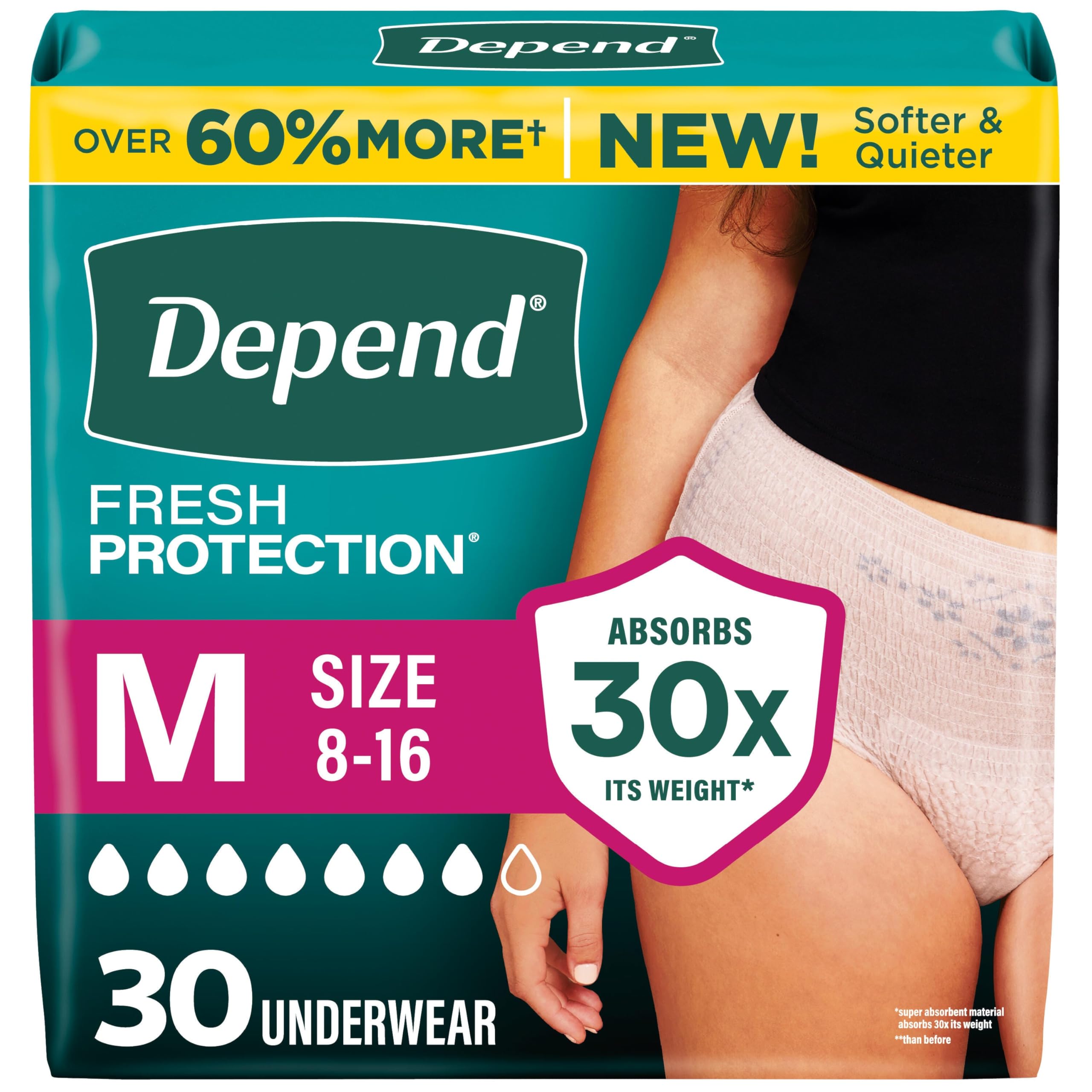 Depend Fresh Protection Underwear