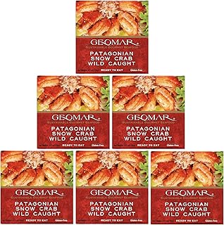 GEOMAR Patagonian Wild-Caught Snow Crab Meat | Tender Lump Crab Meat | G...