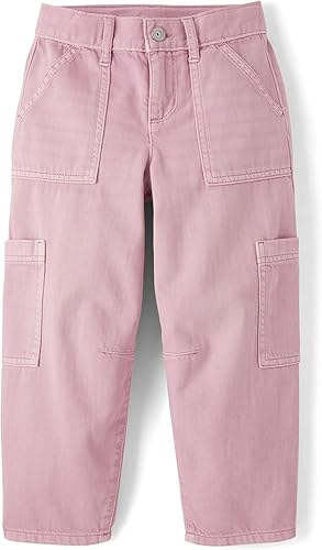 The Children's Place,Girls,Barrel Leg Jeans,Luxe Lilac,12