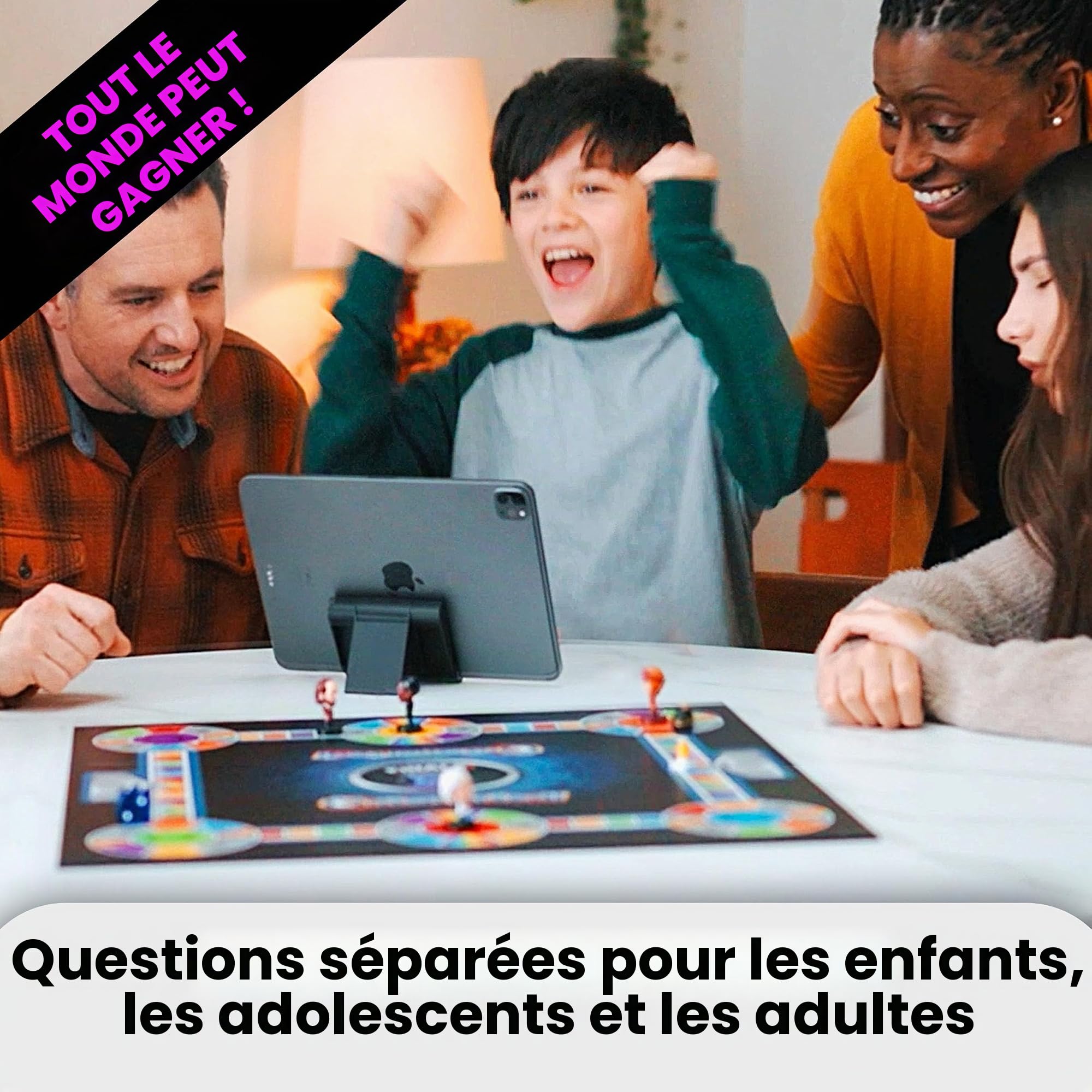 Outsmarted The Live Quiz Show Jeu de société pour Enfants, Adolescents et Adultes | La Meilleure Nuit de Jeu Familial | À partir de 8 Ans, Parfait pour 2 à 24 Joueurs | Plus de 10 000 Questions