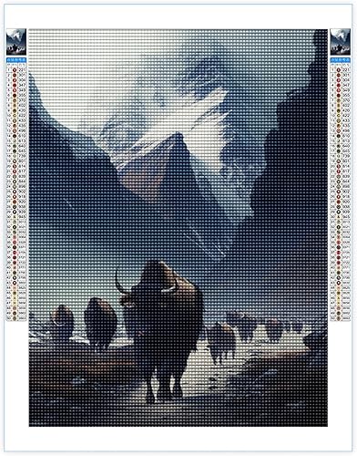 Miniatura 10 de Kits de pintura de diamantes 5D para bricolaje, animales coloridos, taladro completo, kits de pintura de diamantes, arte de animales, caballos