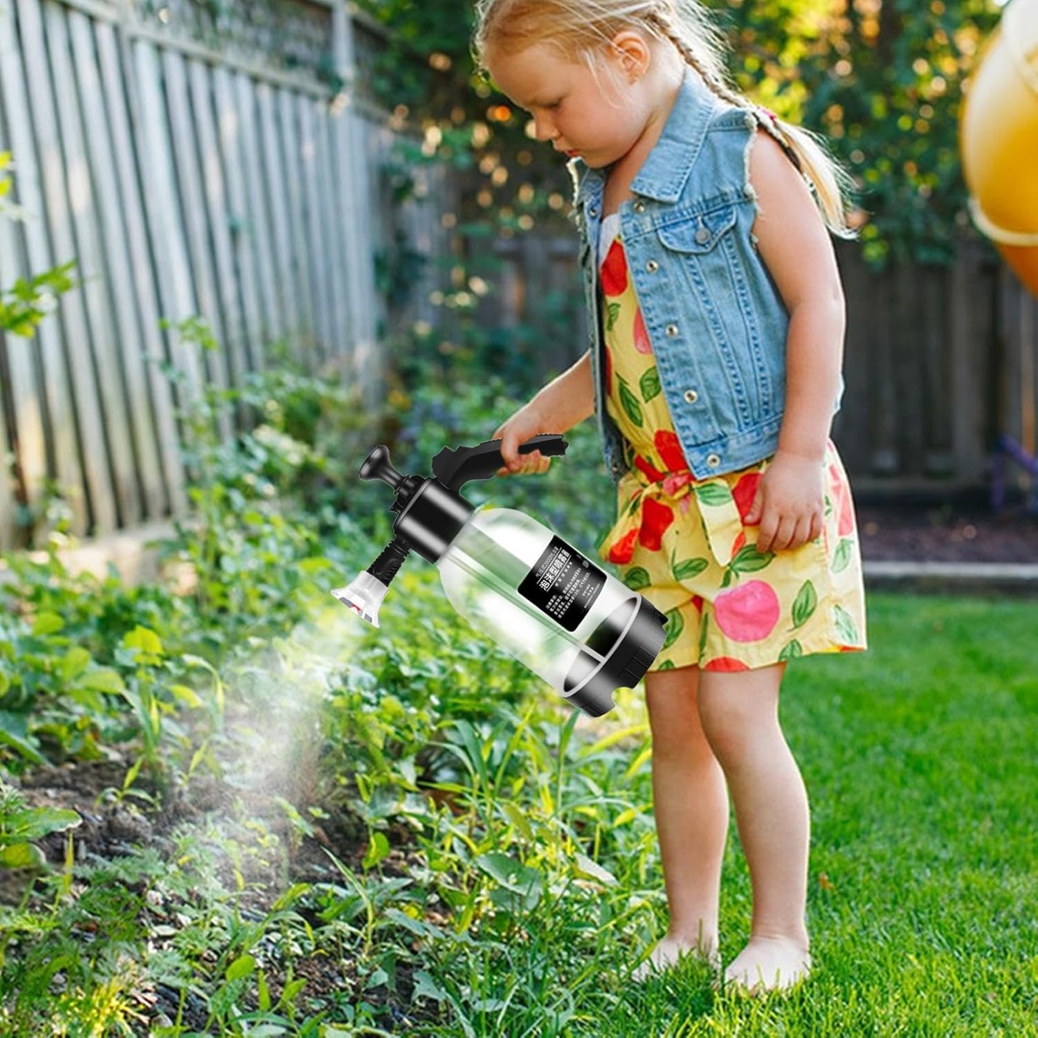 2L Snow Foam Pump Up Sprayer Cannon, Pressure Washer Foam Cannon, Snow Foam Kit, Hand Held Pressure Plant Mister,Spray Bottle For Car Washing, Plants Watering, Fertilizing, Home Cleaning