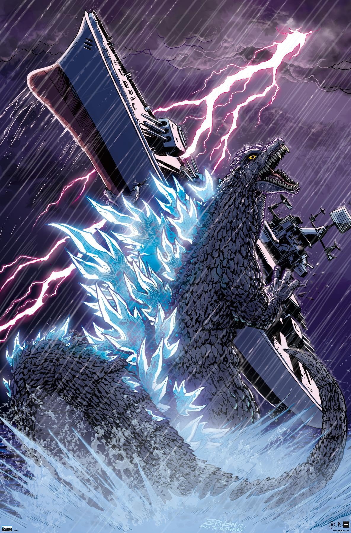Amazon.com: Trends International Godzilla: Comic - Lightning Wall