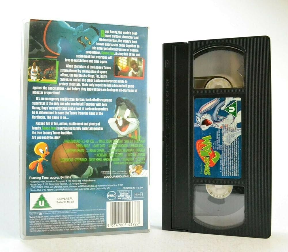 Space Jam [VHS] : Michael Jordan, Wayne Knight, Therese Randle